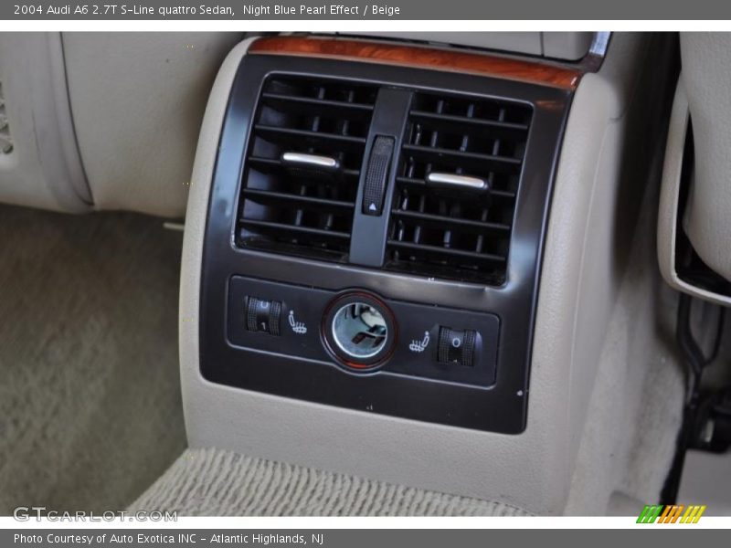 Night Blue Pearl Effect / Beige 2004 Audi A6 2.7T S-Line quattro Sedan