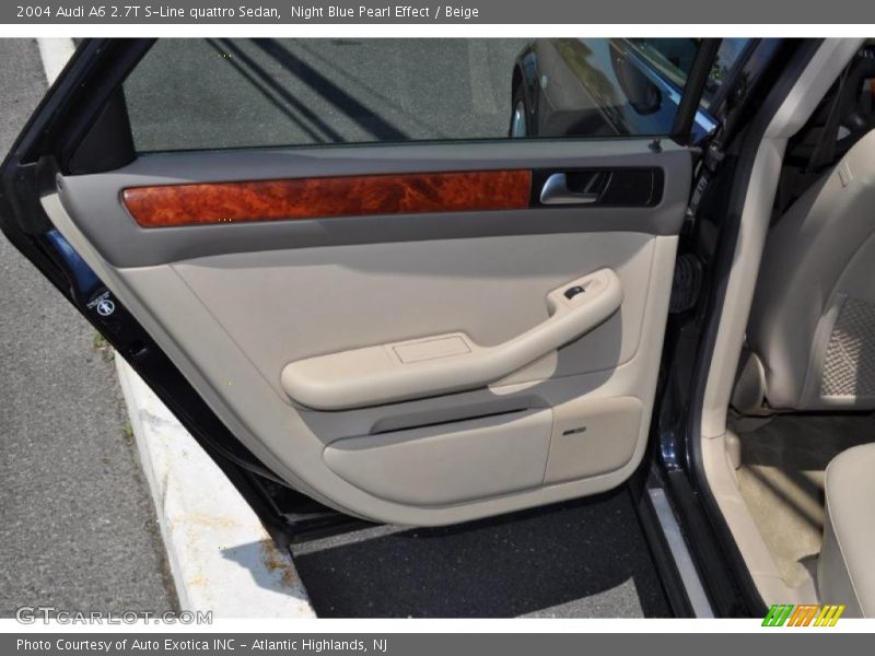 Night Blue Pearl Effect / Beige 2004 Audi A6 2.7T S-Line quattro Sedan