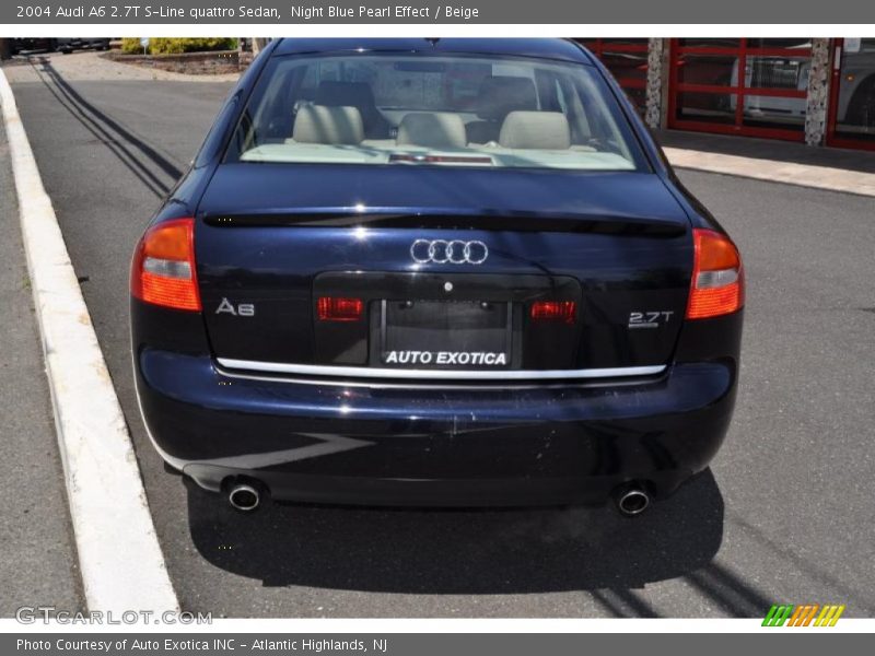 Night Blue Pearl Effect / Beige 2004 Audi A6 2.7T S-Line quattro Sedan