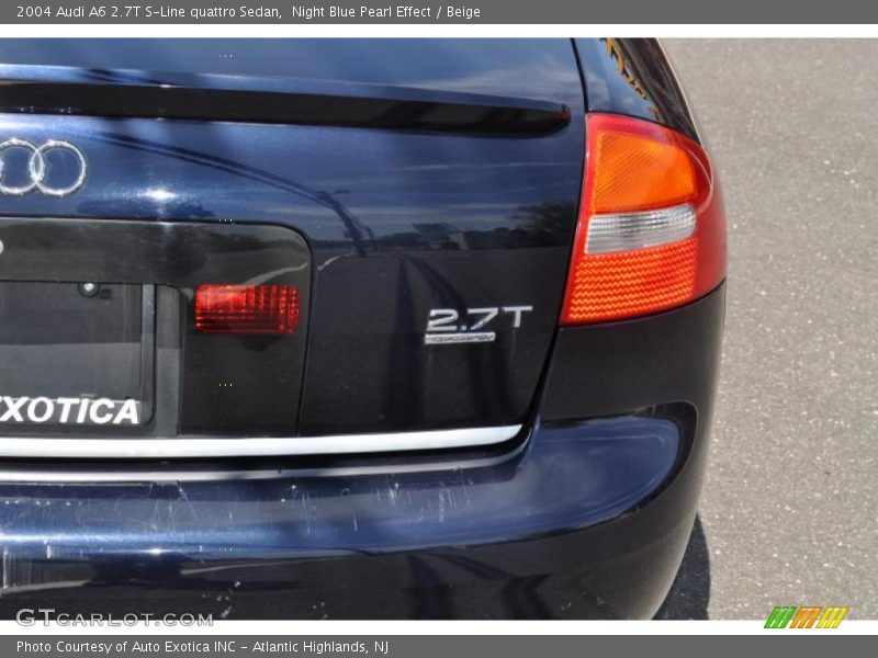Night Blue Pearl Effect / Beige 2004 Audi A6 2.7T S-Line quattro Sedan