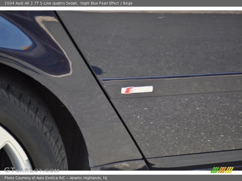 Night Blue Pearl Effect / Beige 2004 Audi A6 2.7T S-Line quattro Sedan