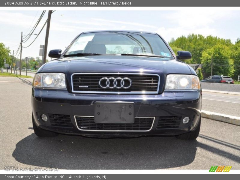 Night Blue Pearl Effect / Beige 2004 Audi A6 2.7T S-Line quattro Sedan