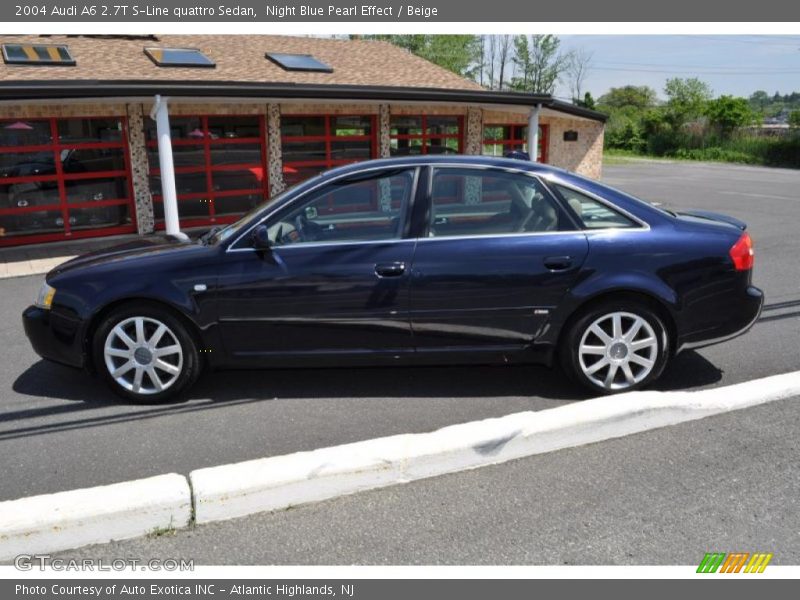 Night Blue Pearl Effect / Beige 2004 Audi A6 2.7T S-Line quattro Sedan