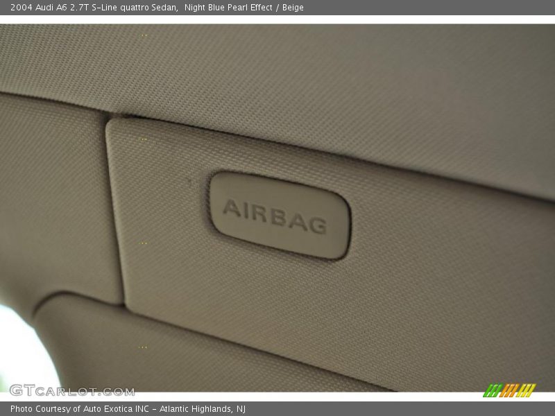 Night Blue Pearl Effect / Beige 2004 Audi A6 2.7T S-Line quattro Sedan
