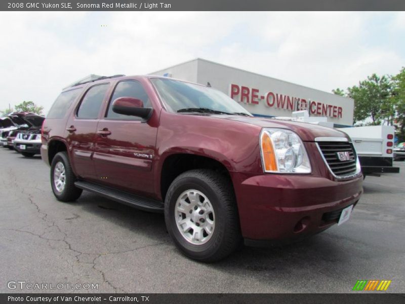 Sonoma Red Metallic / Light Tan 2008 GMC Yukon SLE