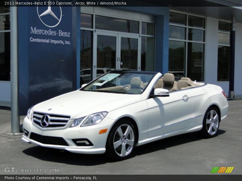 Arctic White / Almond/Mocha 2011 Mercedes-Benz E 550 Cabriolet