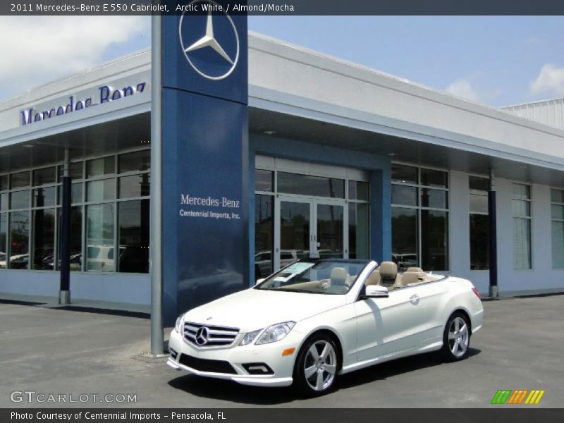 Arctic White / Almond/Mocha 2011 Mercedes-Benz E 550 Cabriolet