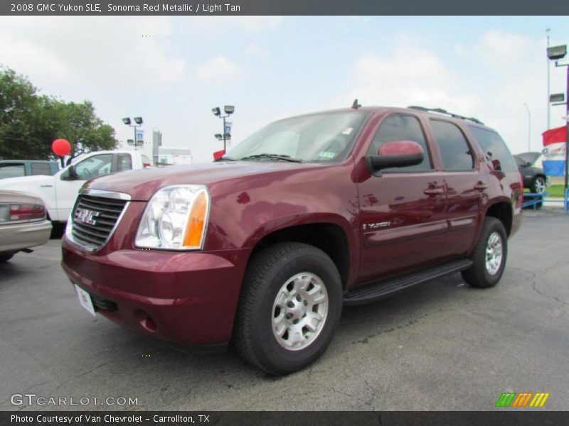 Sonoma Red Metallic / Light Tan 2008 GMC Yukon SLE