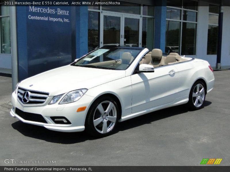 Arctic White / Almond/Mocha 2011 Mercedes-Benz E 550 Cabriolet