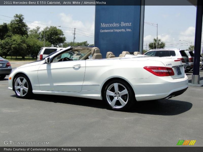 Arctic White / Almond/Mocha 2011 Mercedes-Benz E 550 Cabriolet