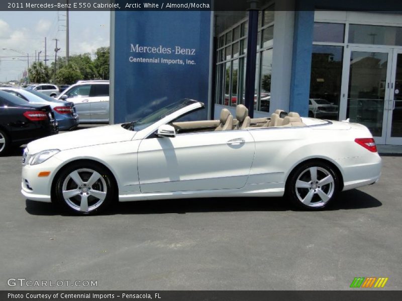 Arctic White / Almond/Mocha 2011 Mercedes-Benz E 550 Cabriolet