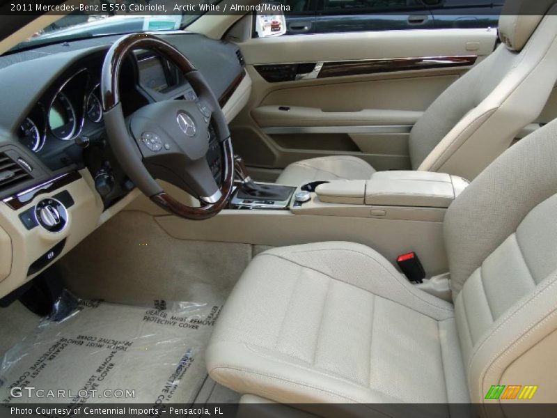 Arctic White / Almond/Mocha 2011 Mercedes-Benz E 550 Cabriolet