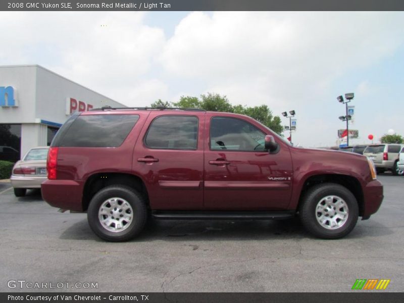 Sonoma Red Metallic / Light Tan 2008 GMC Yukon SLE