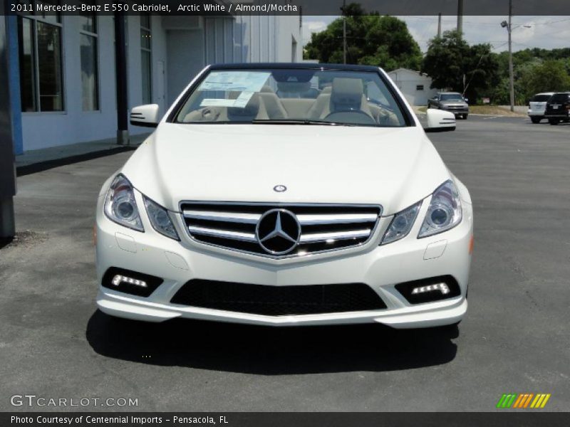 Arctic White / Almond/Mocha 2011 Mercedes-Benz E 550 Cabriolet