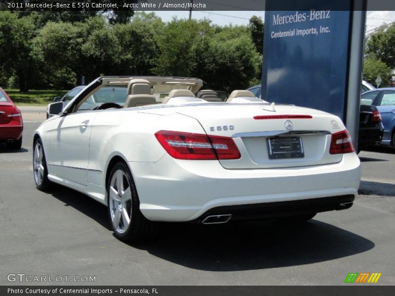 Arctic White / Almond/Mocha 2011 Mercedes-Benz E 550 Cabriolet