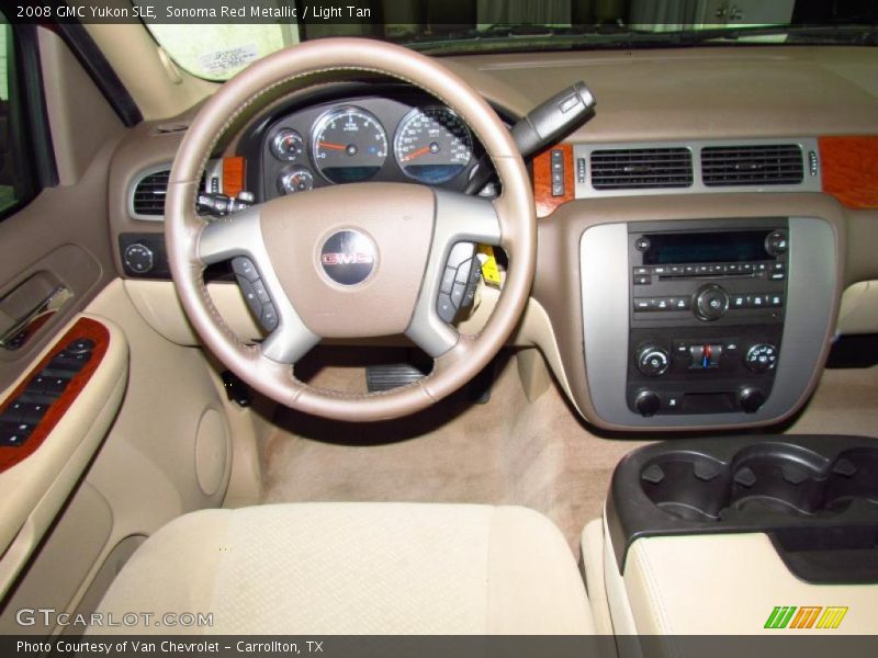 Sonoma Red Metallic / Light Tan 2008 GMC Yukon SLE