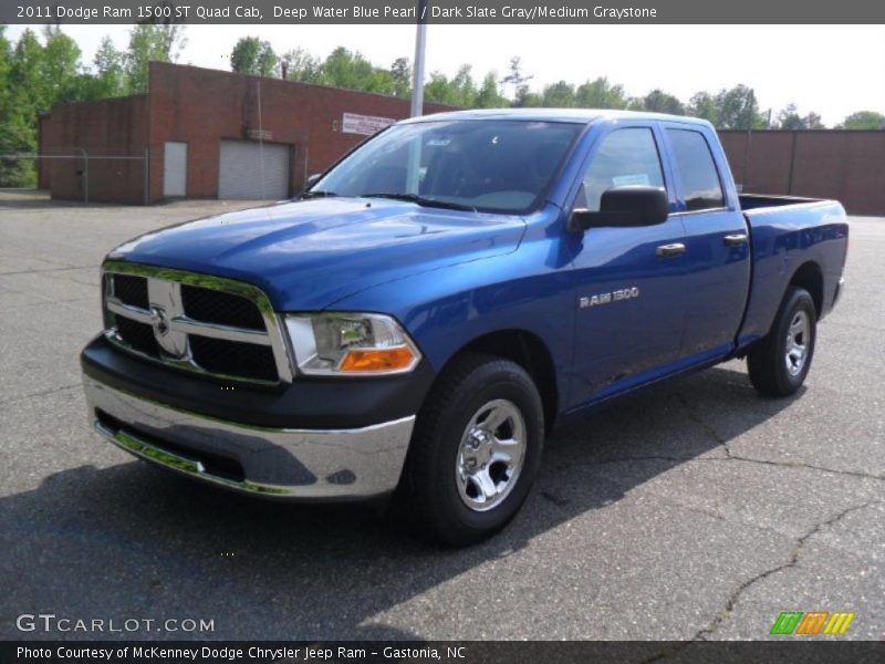 Deep Water Blue Pearl / Dark Slate Gray/Medium Graystone 2011 Dodge Ram 1500 ST Quad Cab