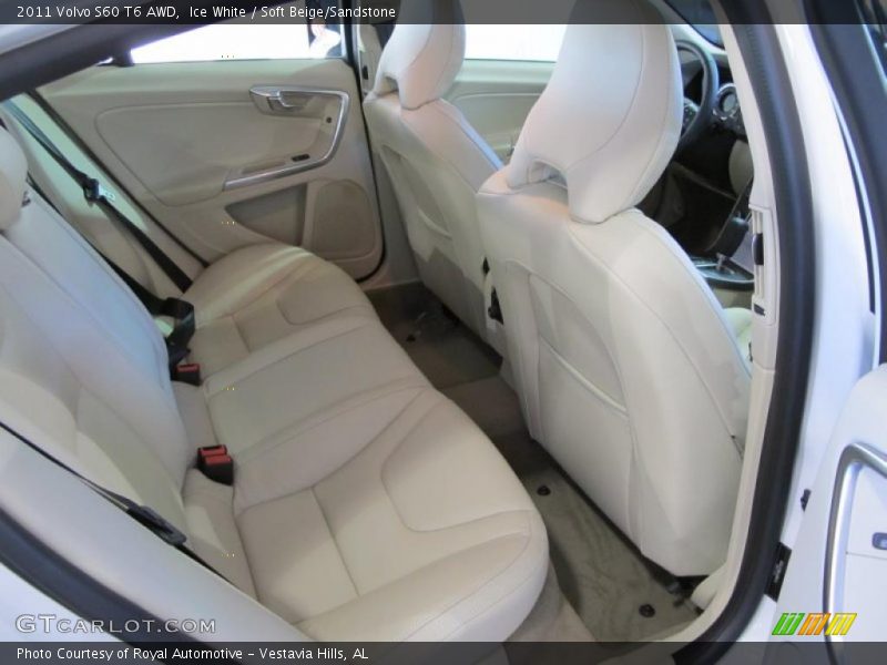 Ice White / Soft Beige/Sandstone 2011 Volvo S60 T6 AWD