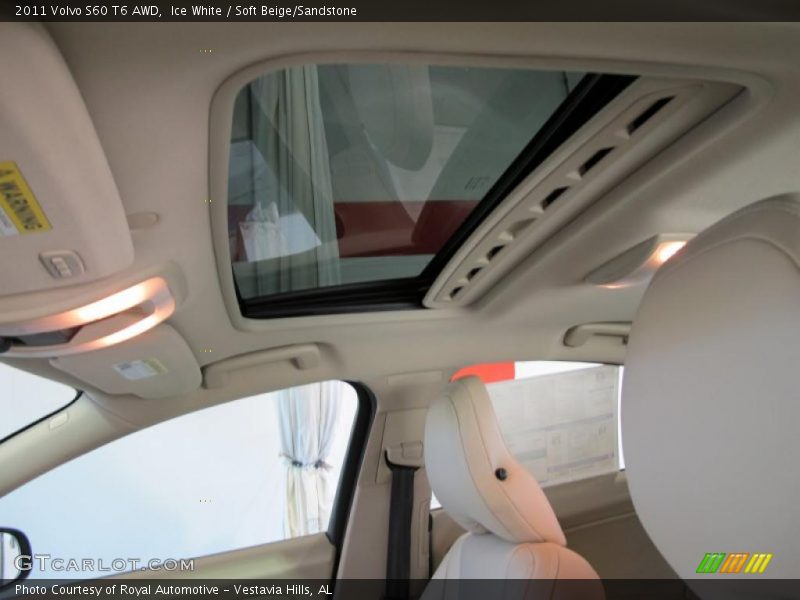 Ice White / Soft Beige/Sandstone 2011 Volvo S60 T6 AWD