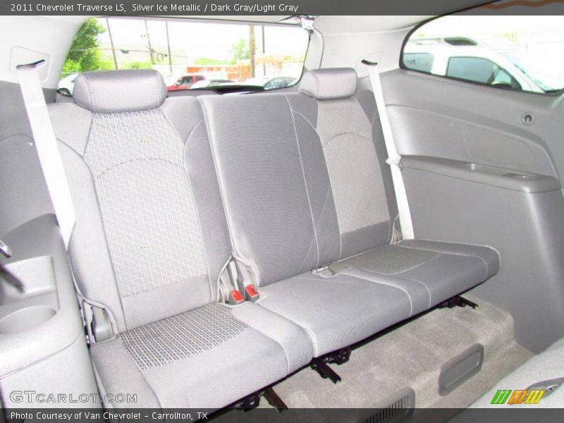 Silver Ice Metallic / Dark Gray/Light Gray 2011 Chevrolet Traverse LS
