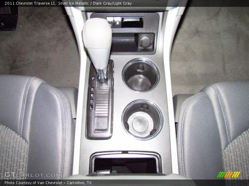Silver Ice Metallic / Dark Gray/Light Gray 2011 Chevrolet Traverse LS
