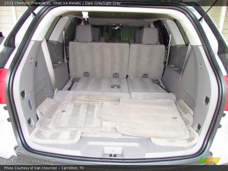Silver Ice Metallic / Dark Gray/Light Gray 2011 Chevrolet Traverse LS