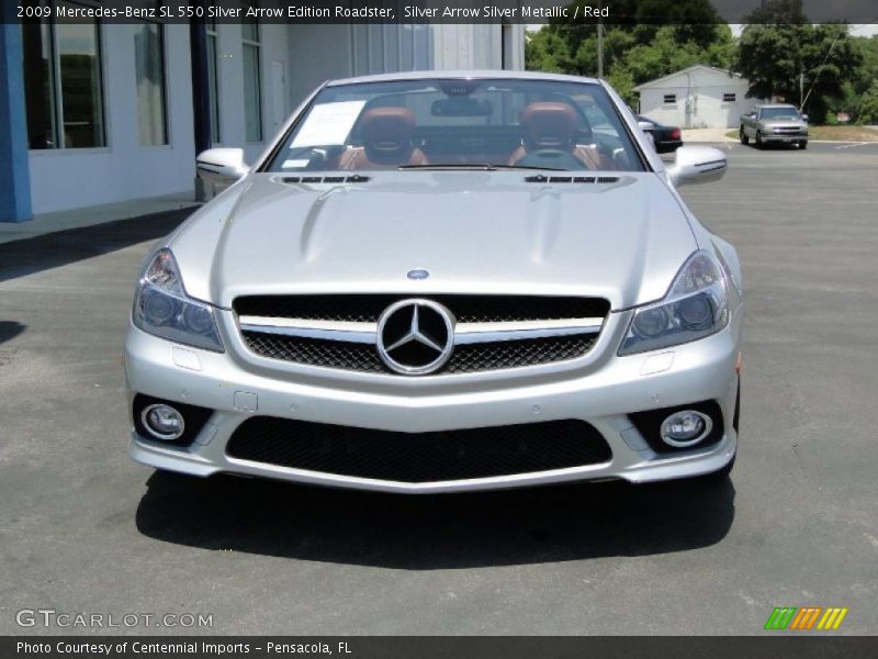 Silver Arrow Silver Metallic / Red 2009 Mercedes-Benz SL 550 Silver Arrow Edition Roadster