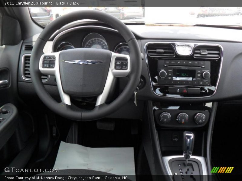 Black / Black 2011 Chrysler 200 Touring