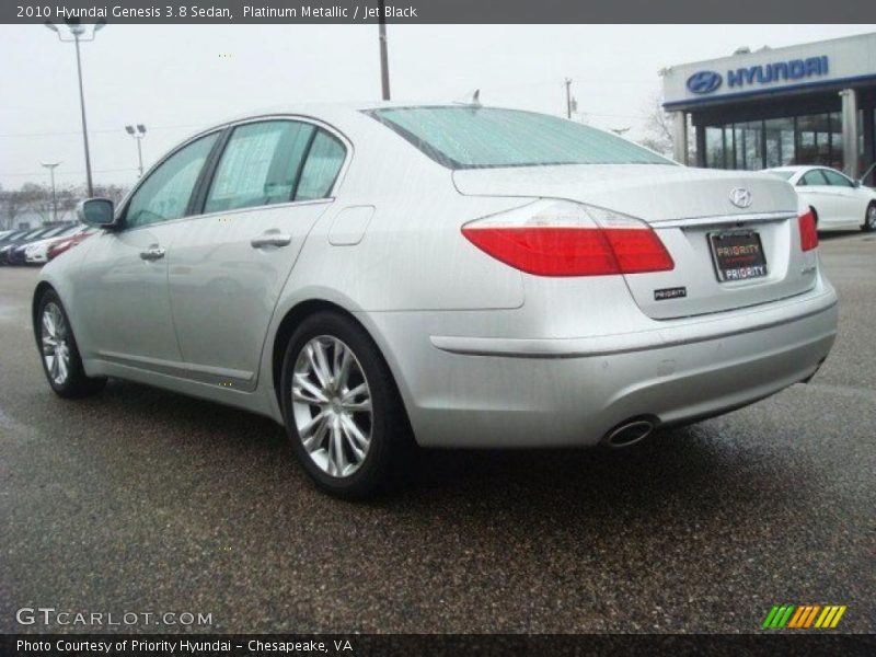 Platinum Metallic / Jet Black 2010 Hyundai Genesis 3.8 Sedan