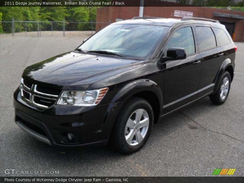 Brilliant Black Crystal Pearl / Black 2011 Dodge Journey Mainstreet
