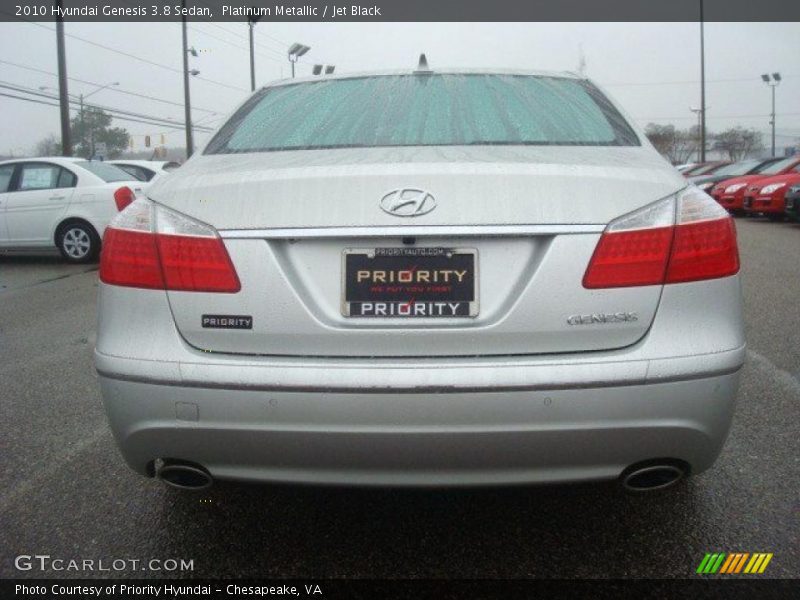 Platinum Metallic / Jet Black 2010 Hyundai Genesis 3.8 Sedan