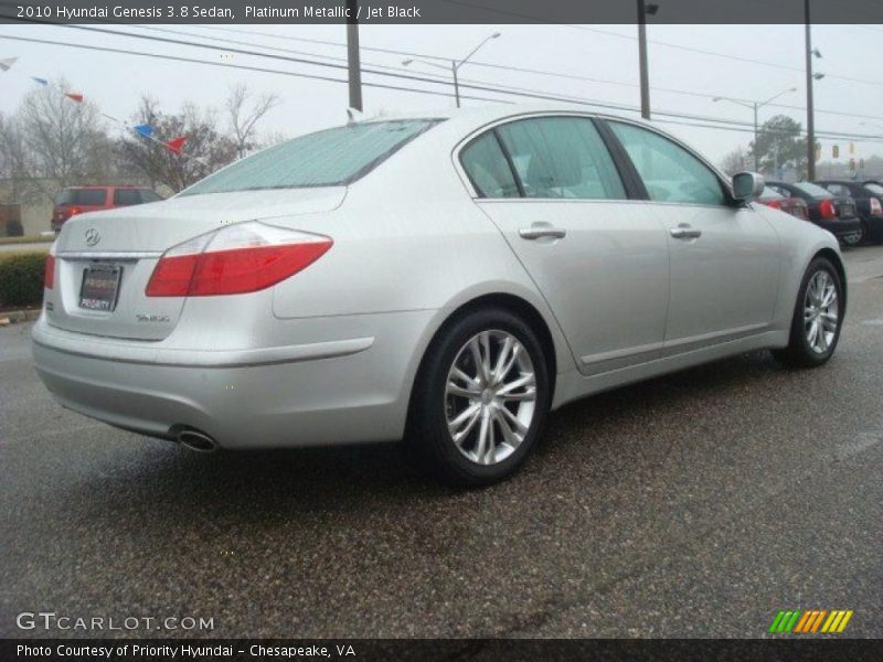 Platinum Metallic / Jet Black 2010 Hyundai Genesis 3.8 Sedan