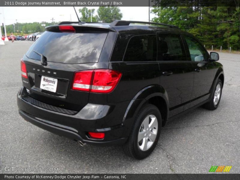 Brilliant Black Crystal Pearl / Black 2011 Dodge Journey Mainstreet