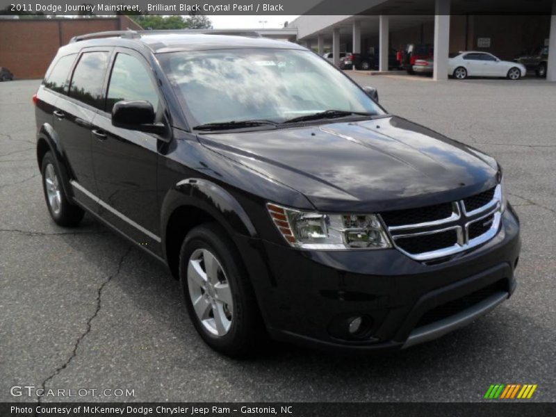 Brilliant Black Crystal Pearl / Black 2011 Dodge Journey Mainstreet