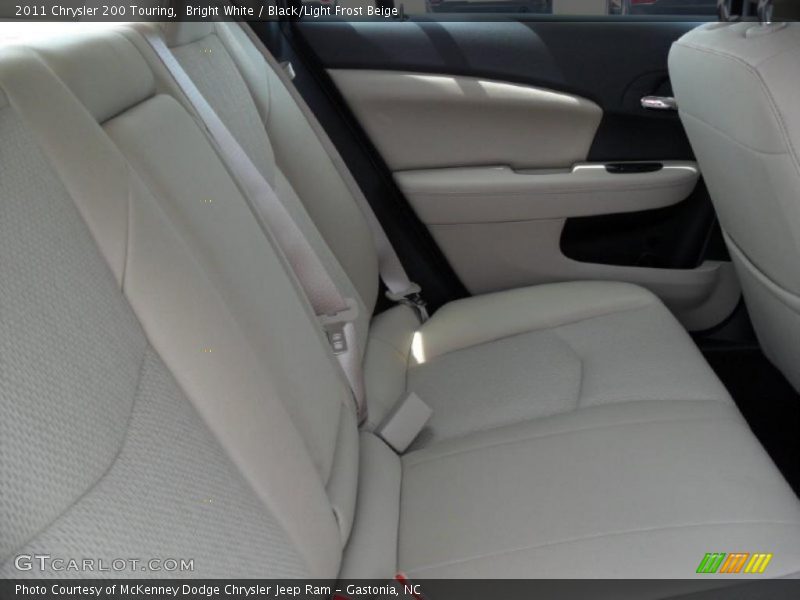 Bright White / Black/Light Frost Beige 2011 Chrysler 200 Touring