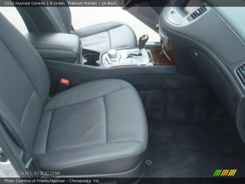 Platinum Metallic / Jet Black 2010 Hyundai Genesis 3.8 Sedan