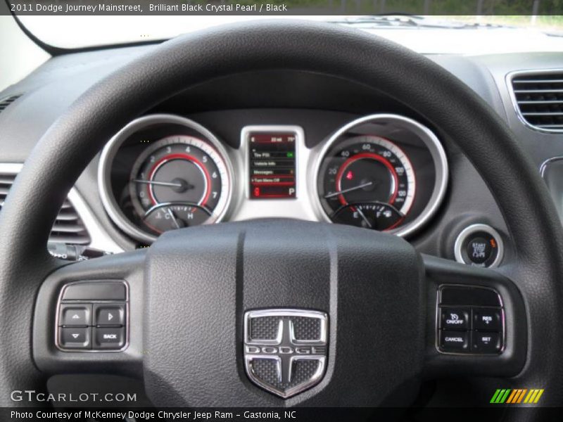 Brilliant Black Crystal Pearl / Black 2011 Dodge Journey Mainstreet