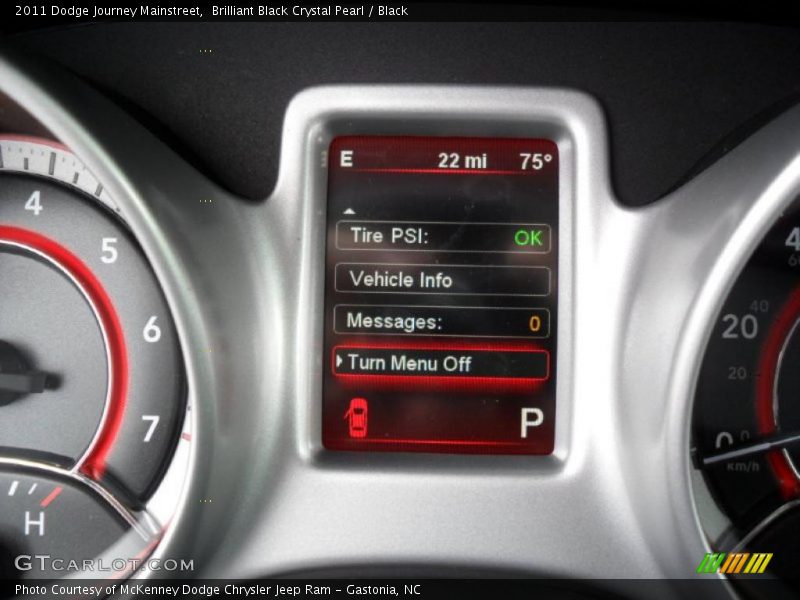 Brilliant Black Crystal Pearl / Black 2011 Dodge Journey Mainstreet
