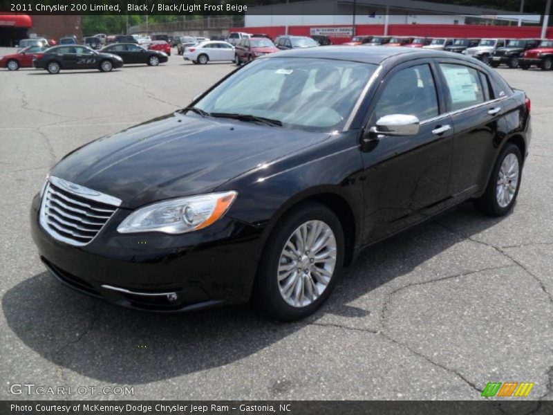 Black / Black/Light Frost Beige 2011 Chrysler 200 Limited