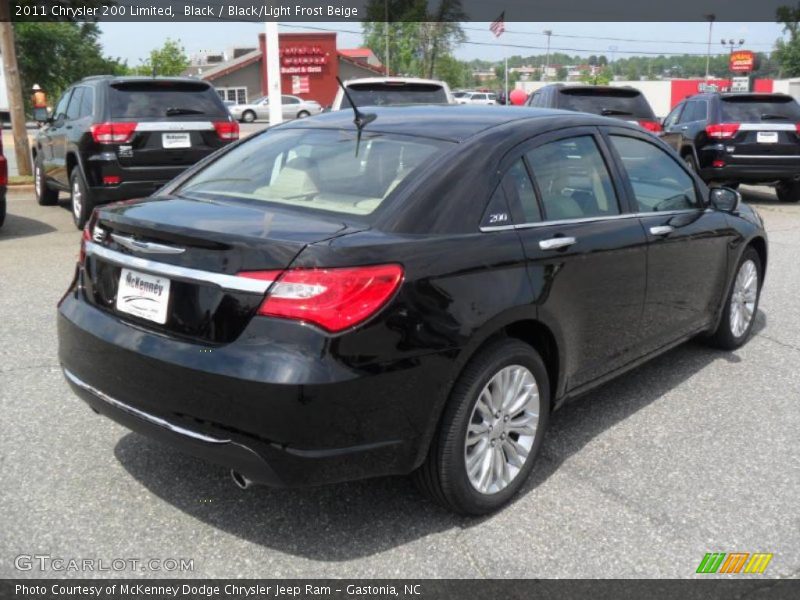 Black / Black/Light Frost Beige 2011 Chrysler 200 Limited