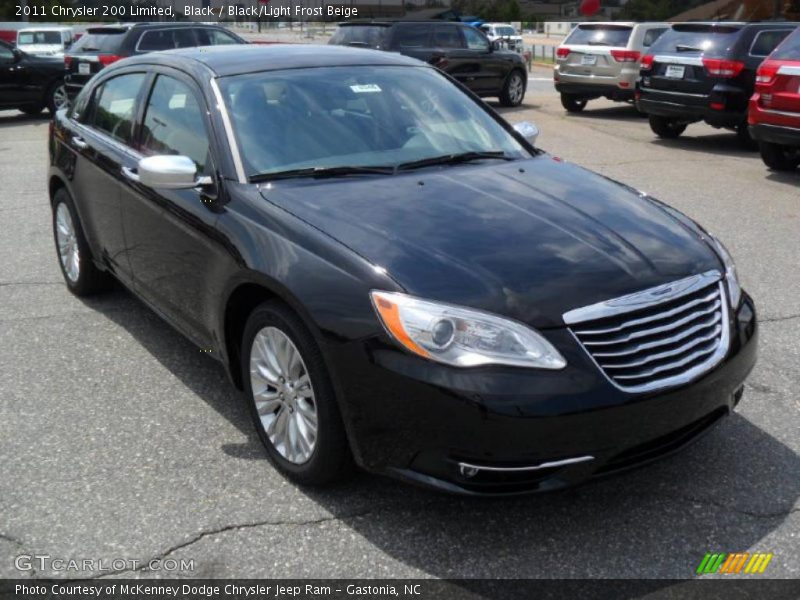 Black / Black/Light Frost Beige 2011 Chrysler 200 Limited