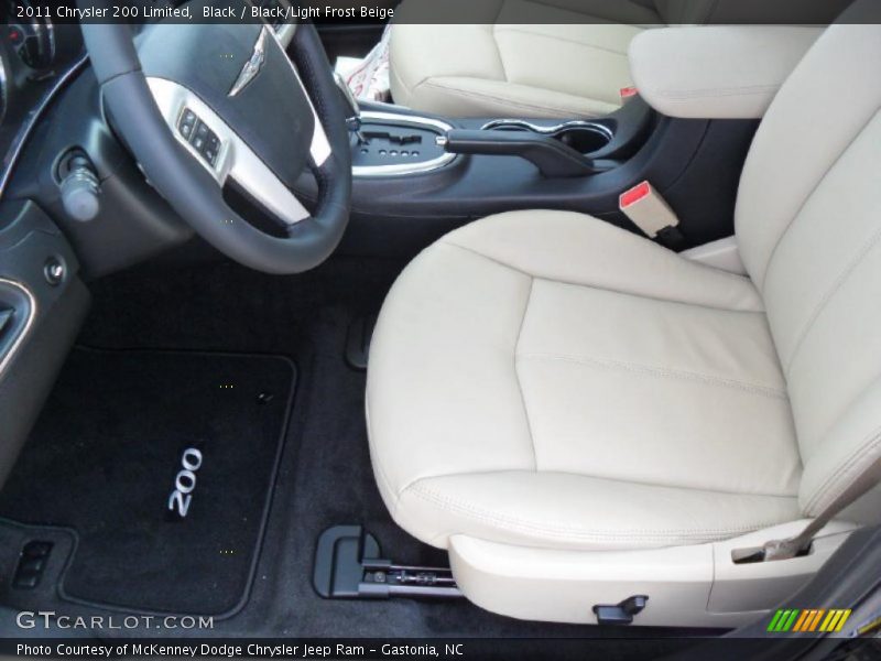 Black / Black/Light Frost Beige 2011 Chrysler 200 Limited