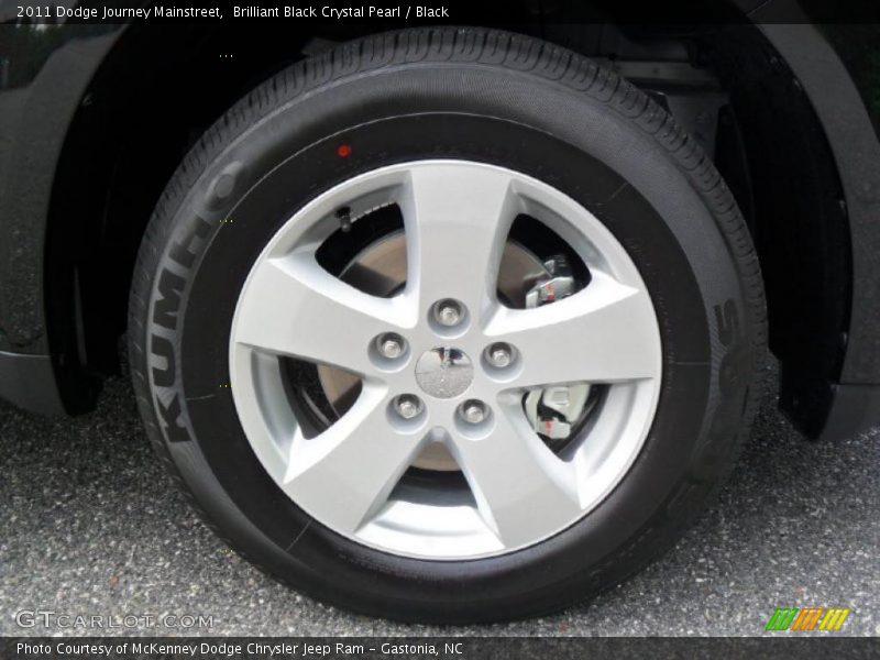 Brilliant Black Crystal Pearl / Black 2011 Dodge Journey Mainstreet