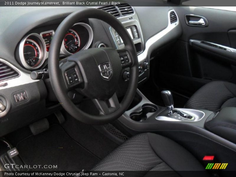 Brilliant Black Crystal Pearl / Black 2011 Dodge Journey Mainstreet