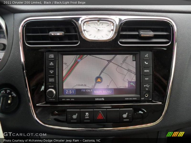 Black / Black/Light Frost Beige 2011 Chrysler 200 Limited