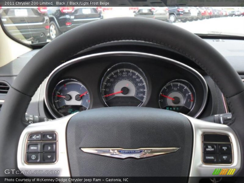 Black / Black/Light Frost Beige 2011 Chrysler 200 Limited