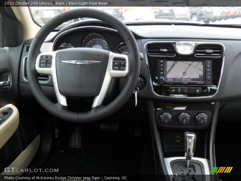 Black / Black/Light Frost Beige 2011 Chrysler 200 Limited