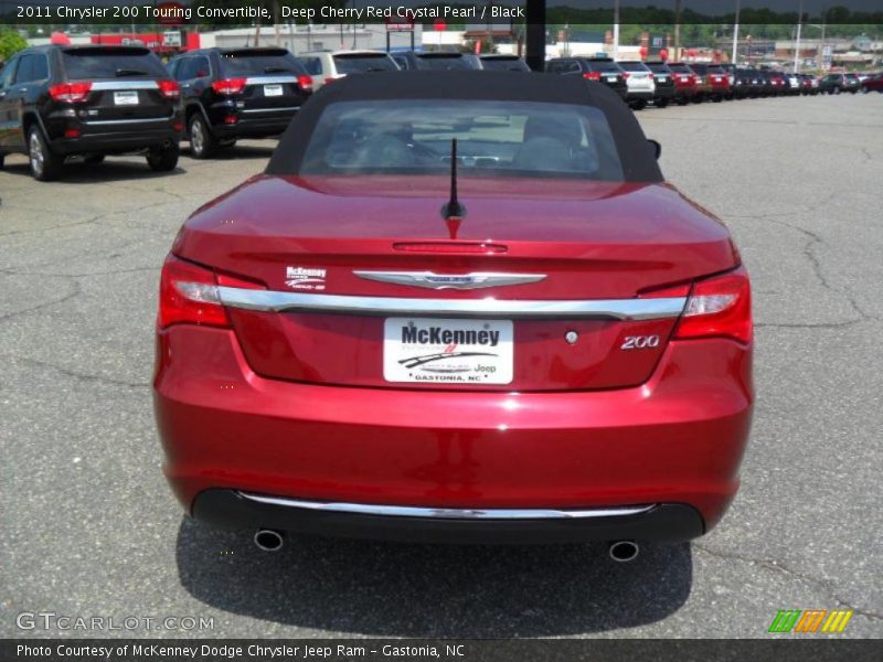 Deep Cherry Red Crystal Pearl / Black 2011 Chrysler 200 Touring Convertible