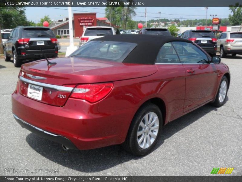 Deep Cherry Red Crystal Pearl / Black 2011 Chrysler 200 Touring Convertible