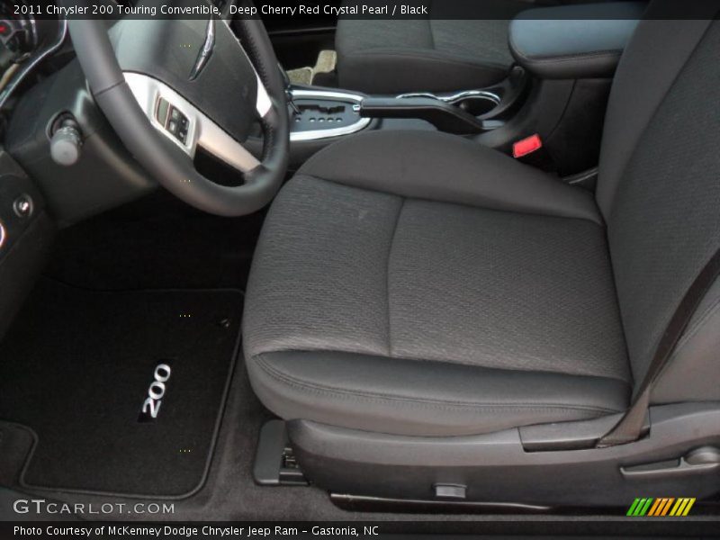 Deep Cherry Red Crystal Pearl / Black 2011 Chrysler 200 Touring Convertible